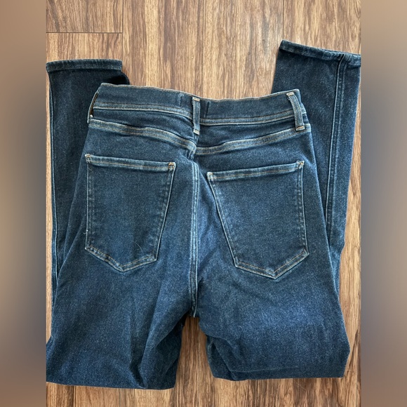 AGOLDE HIGH WAISTED SKINNY JEANS SIZE 6 28 26” INSEAM MEDIUM DARK WASH - Picture 3 of 5